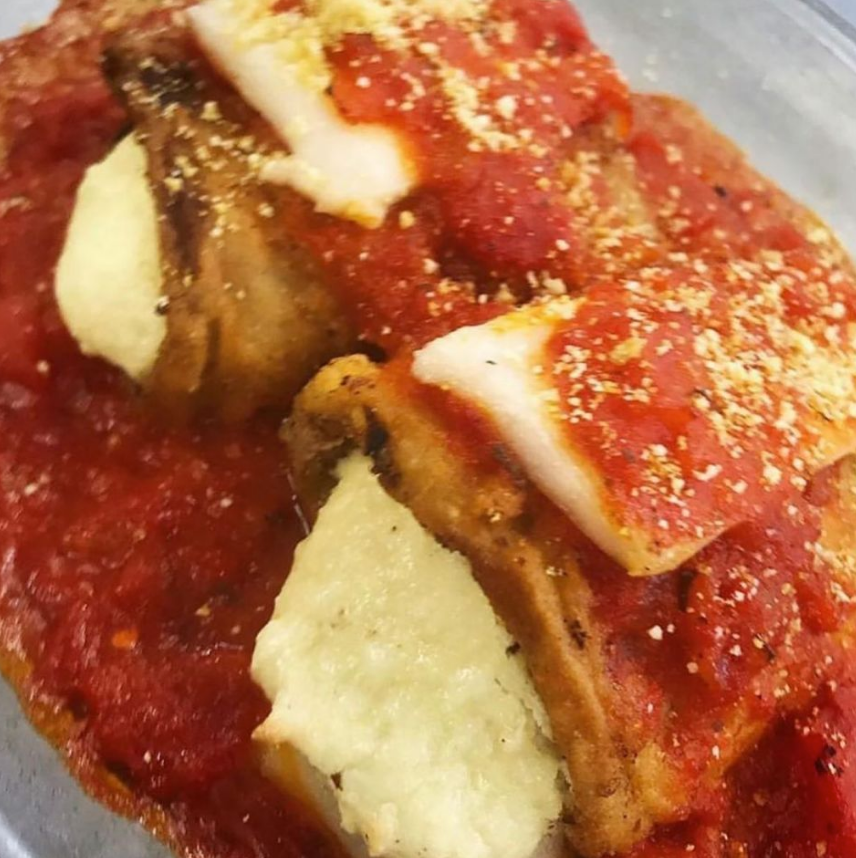 CATERING Eggplant Rollatini (Serves 68) Three Girls Vegan Creamery